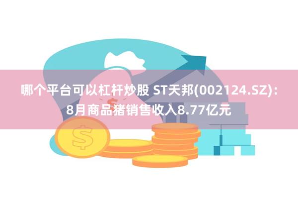 哪个平台可以杠杆炒股 ST天邦(002124.SZ)：8月商品猪销售收入8.77亿元