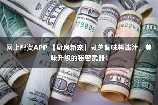 网上配资APP 【厨房新宠】灵芝调味料酱汁，美味升级的秘密武器！