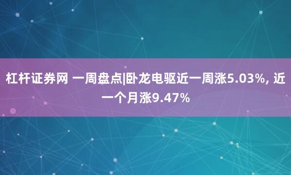 杠杆证券网 一周盘点|卧龙电驱近一周涨5.03%, 近一个月涨9.47%